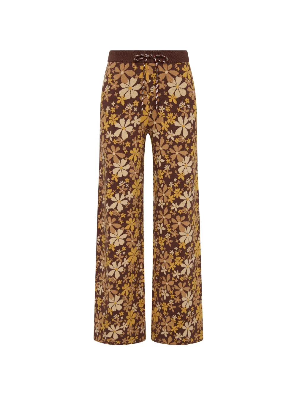 Copacabana Juniper floral-print knit trousers - 1