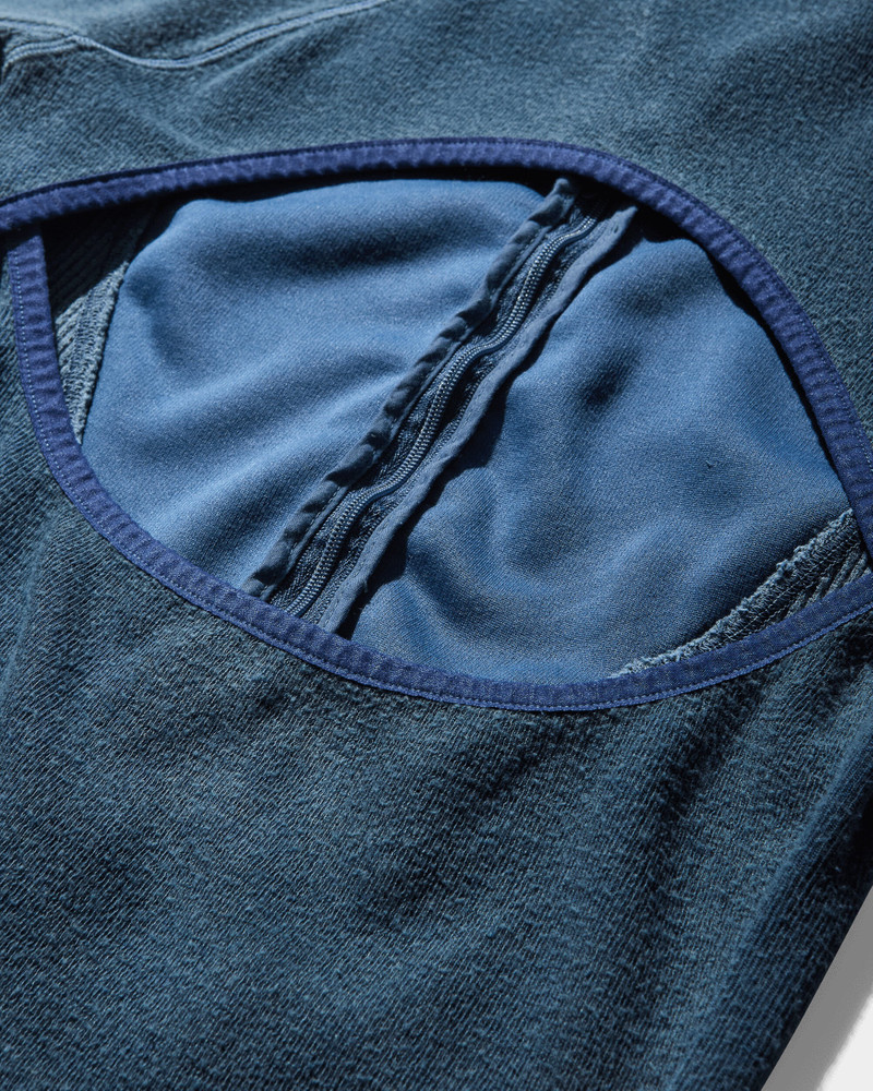 Women's Slashed Zip Top Dark Grey 4