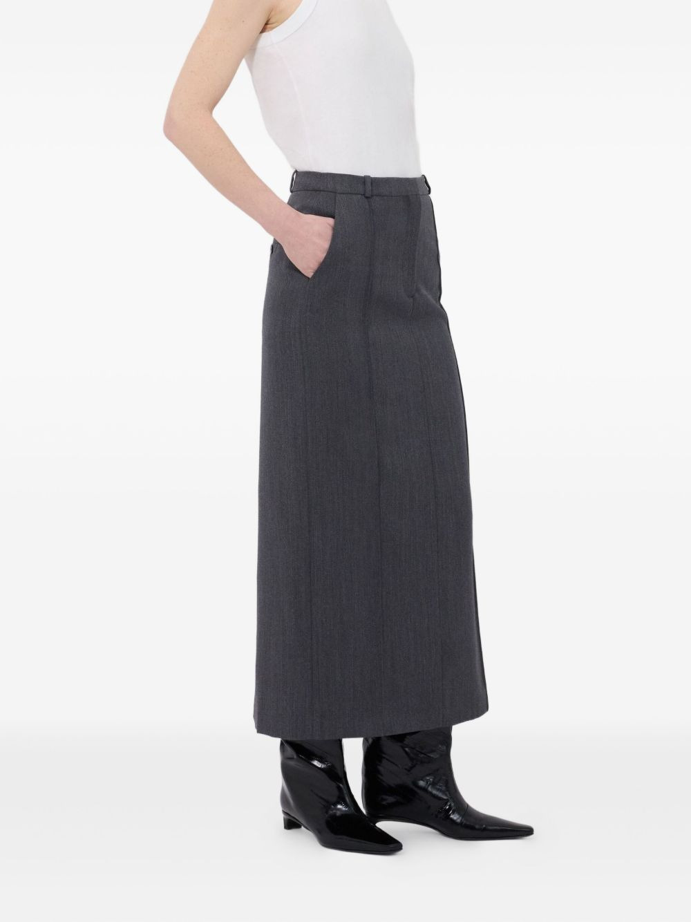 pleats midi skirt - 3