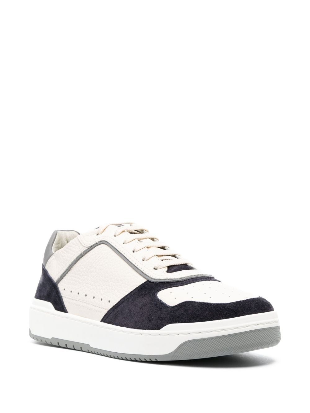 panelled low-top sneakers - 2