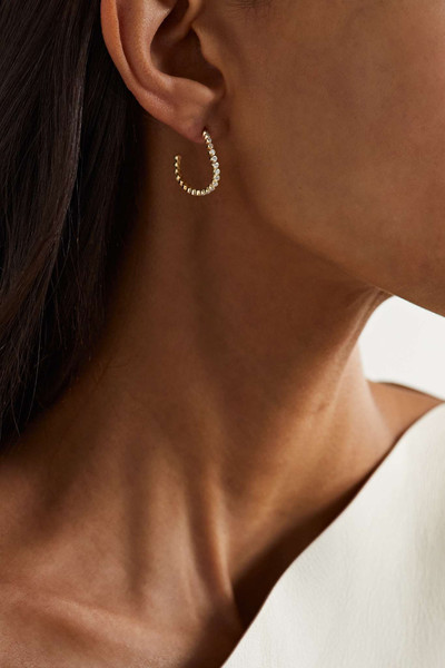 MATEO Wave 14-karat gold diamond hoop earrings outlook