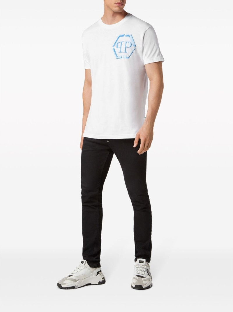 PHILIPP PLEIN SS Hexagon-print cotton T-shirt outlook
