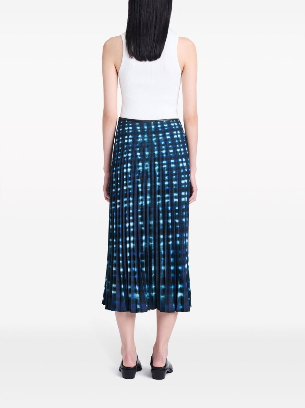 Piper tie-dye pleated midi skirt - 4