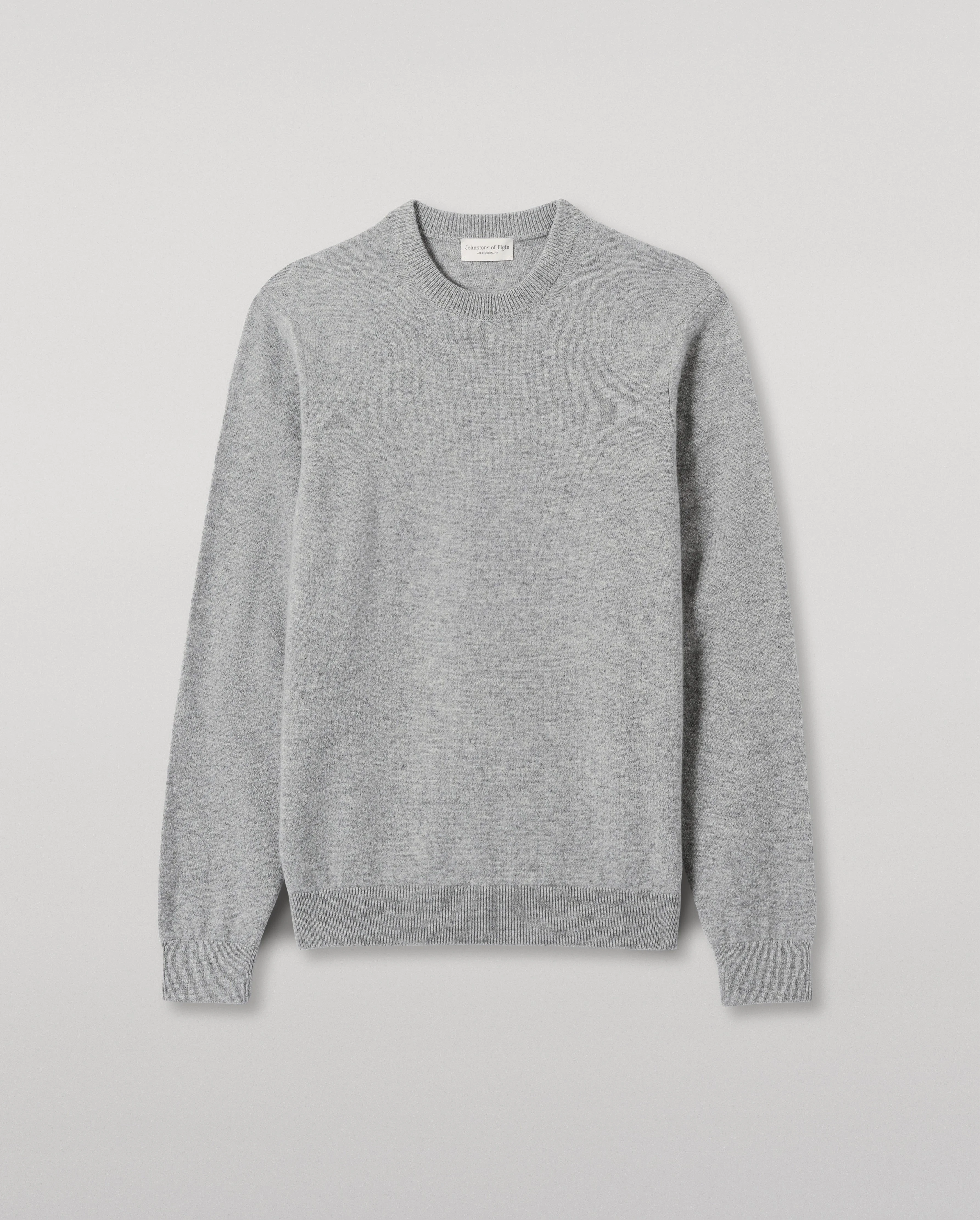 Rory Grey Classic Cashmere Crew Jumper - 1