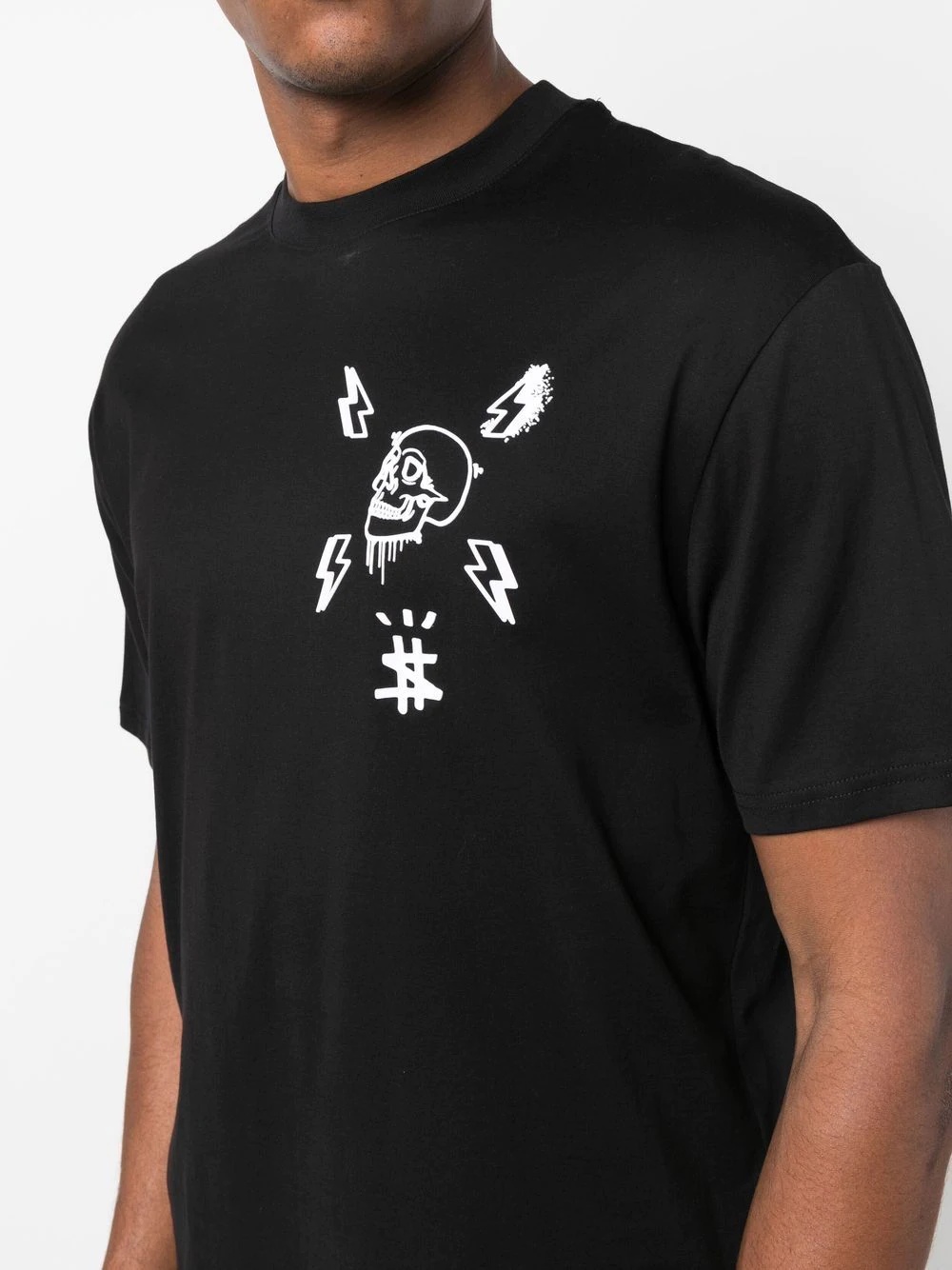 skull-print cotton T-shirt - 5