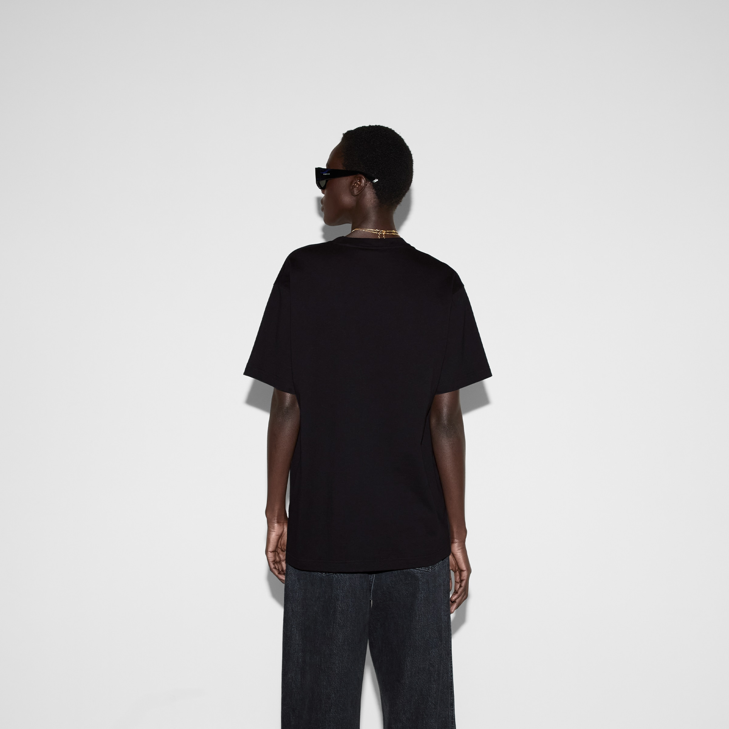 Printed cotton jersey T-shirt - 4