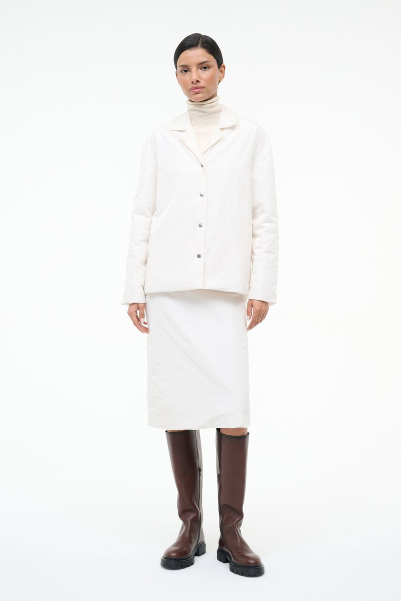 STAUD NERI SKIRT IVORY 10
