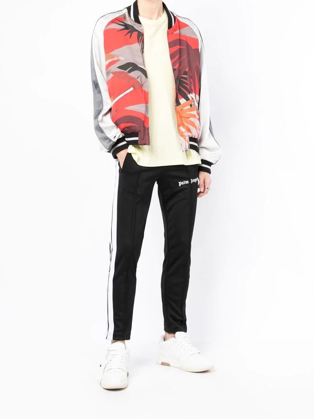 palm tree-print bomber jacket - 2