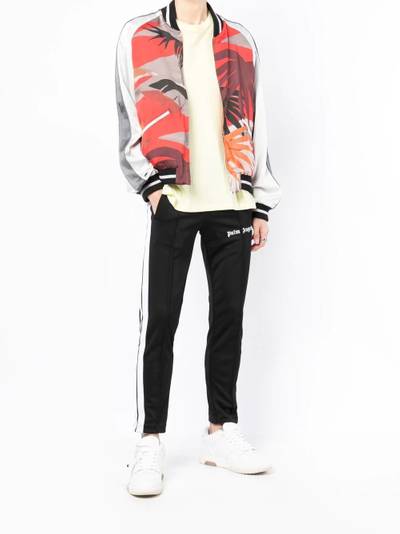 Palm Angels palm tree-print bomber jacket outlook