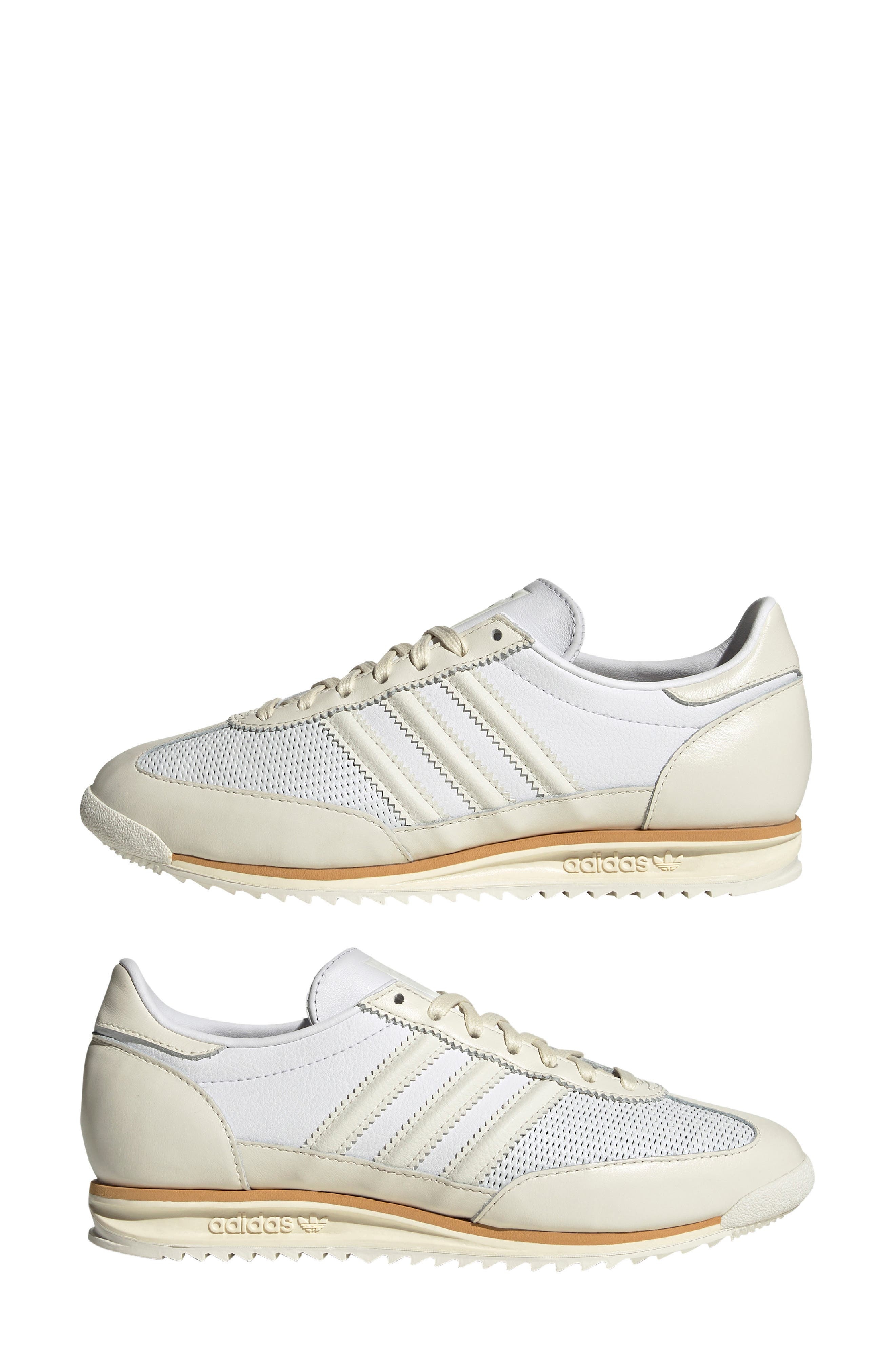 adidas SL 72 Sneaker in White/Off White/Gum at Nordstrom - 8