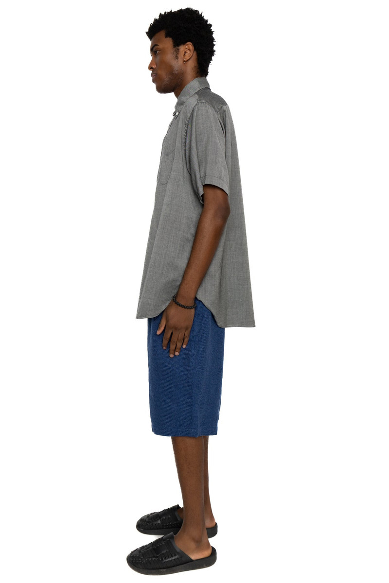 BEAMS PLUS B.D. Pullover Classic-fit Washable Wool Oxford - Grey outlook