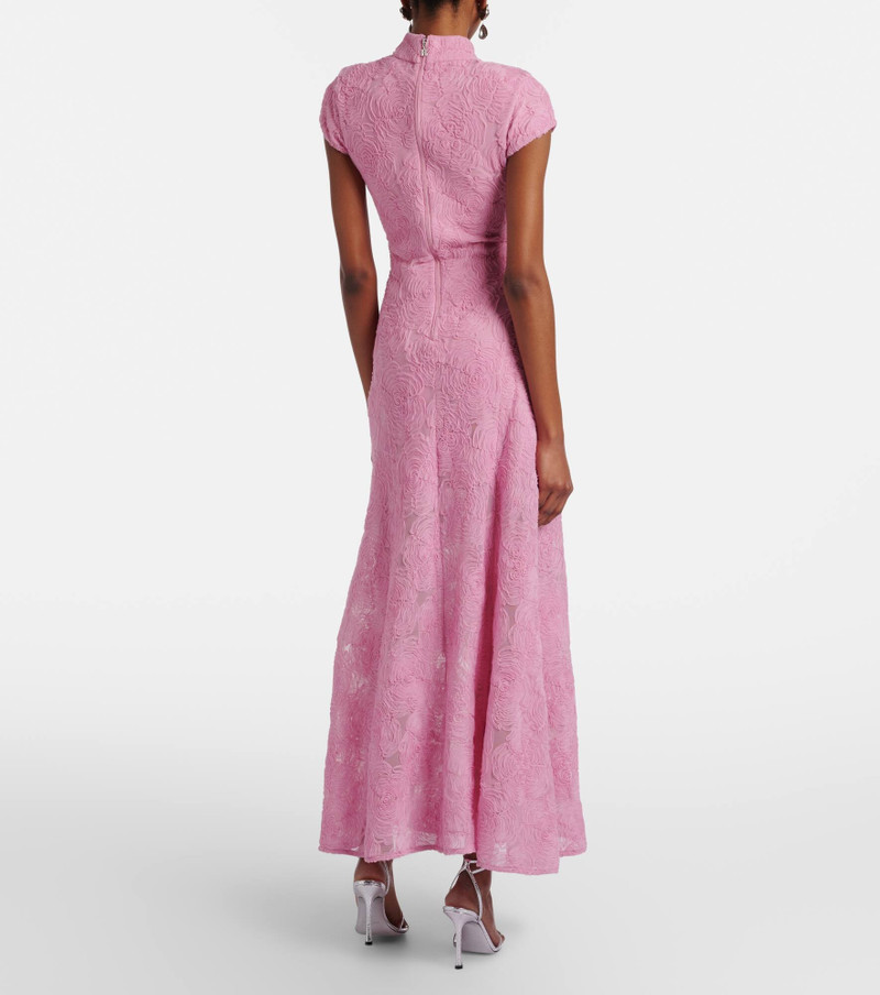 Floral mesh maxi dress 3