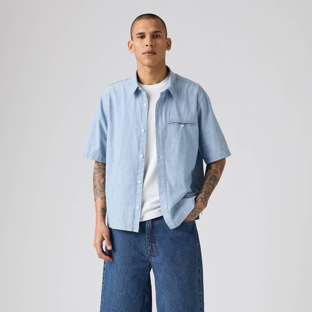 SHORT-SLEEVE ZANDT CROPPED SHIRT - 1