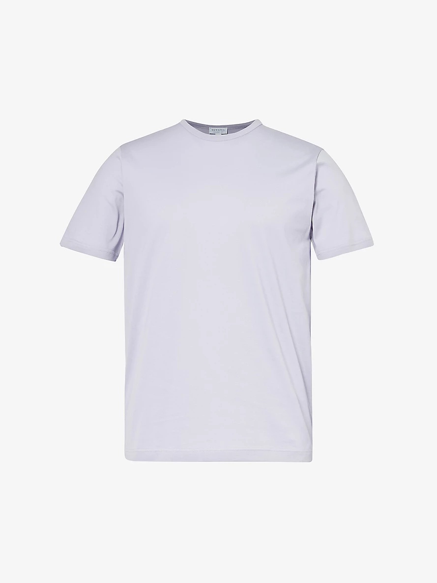 Crew-neck regular-fit cotton-jersey T-shirt - 1