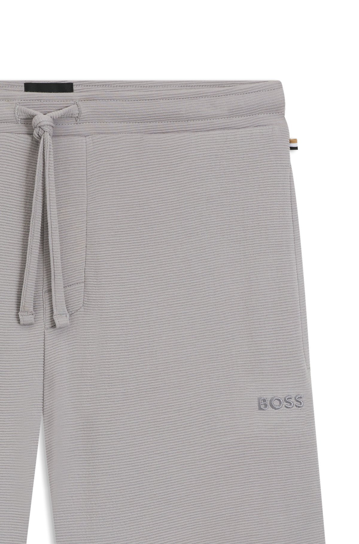 STRETCH-JERSEY PAJAMA SHORTS WITH EMBROIDERED LOGO - 6