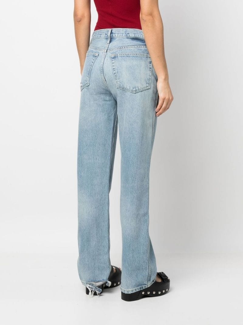mid-rise straight-leg jeans - 8