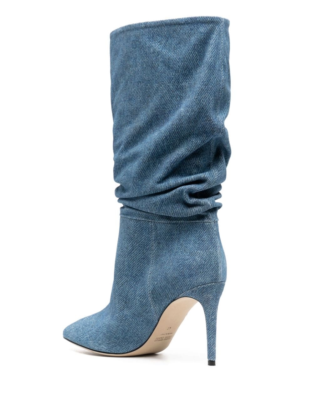 98mm pointed-toe denim boots - 3