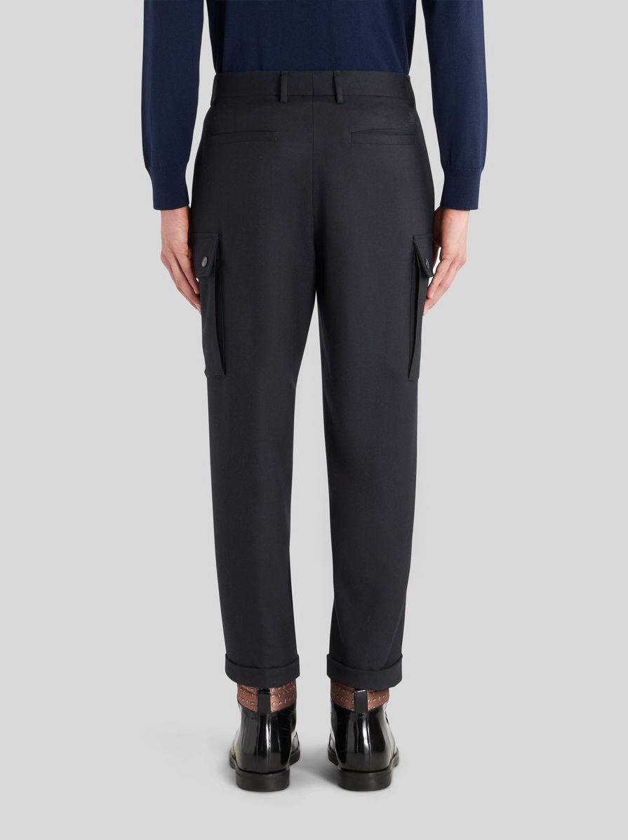 WOOL TROUSERS WITH TUCKS - 4