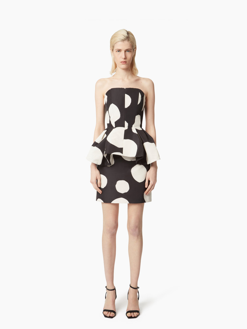 BUSTIER MINI-DRESS WITH PEPLUM 1