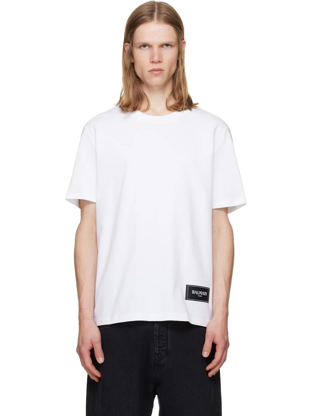 Two-Pack Black & White 'Balmain Vintage' T-shirts - 1