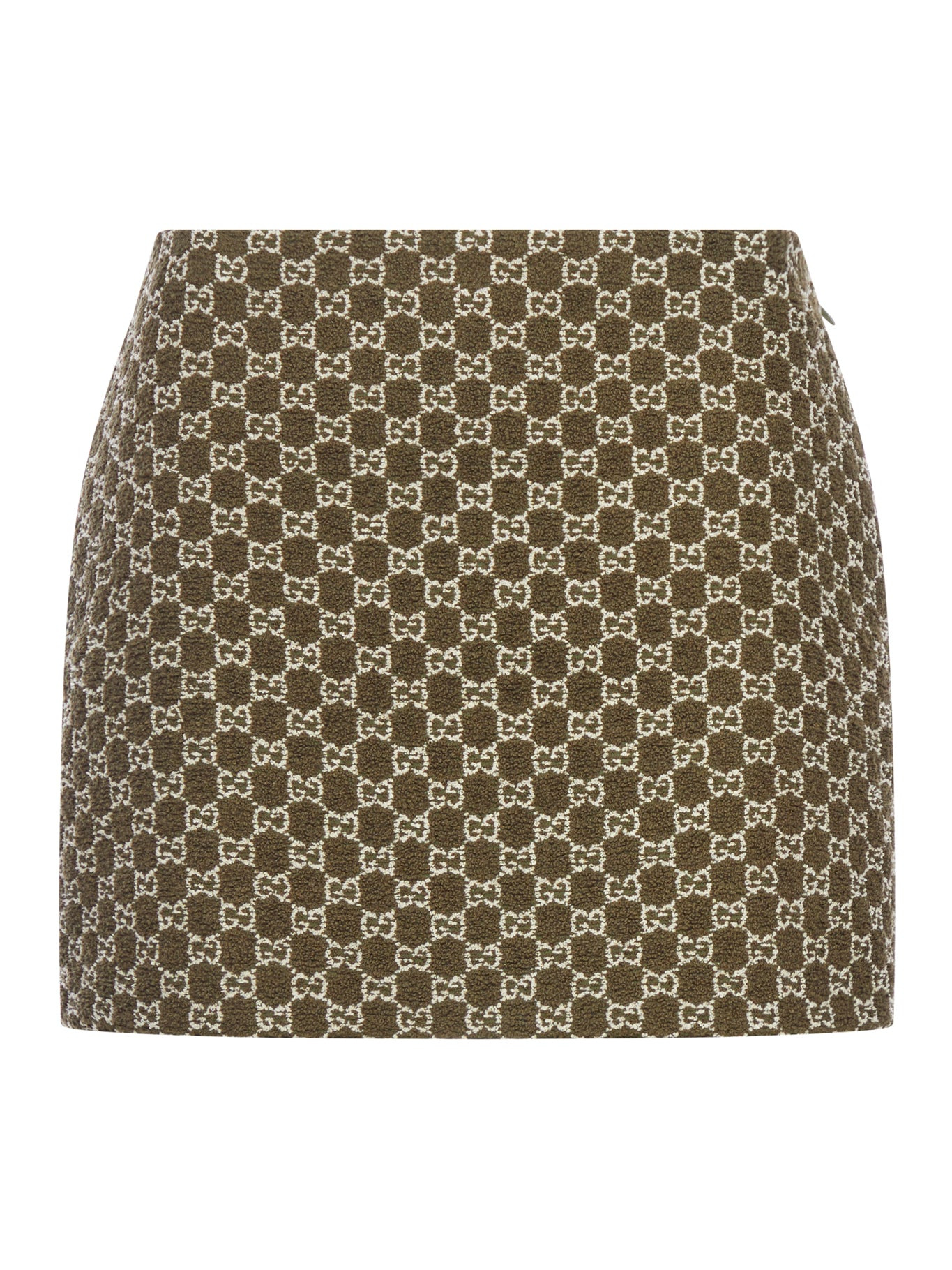 MINI SKIRT IN GG BOUCLÉ COTTON - 1