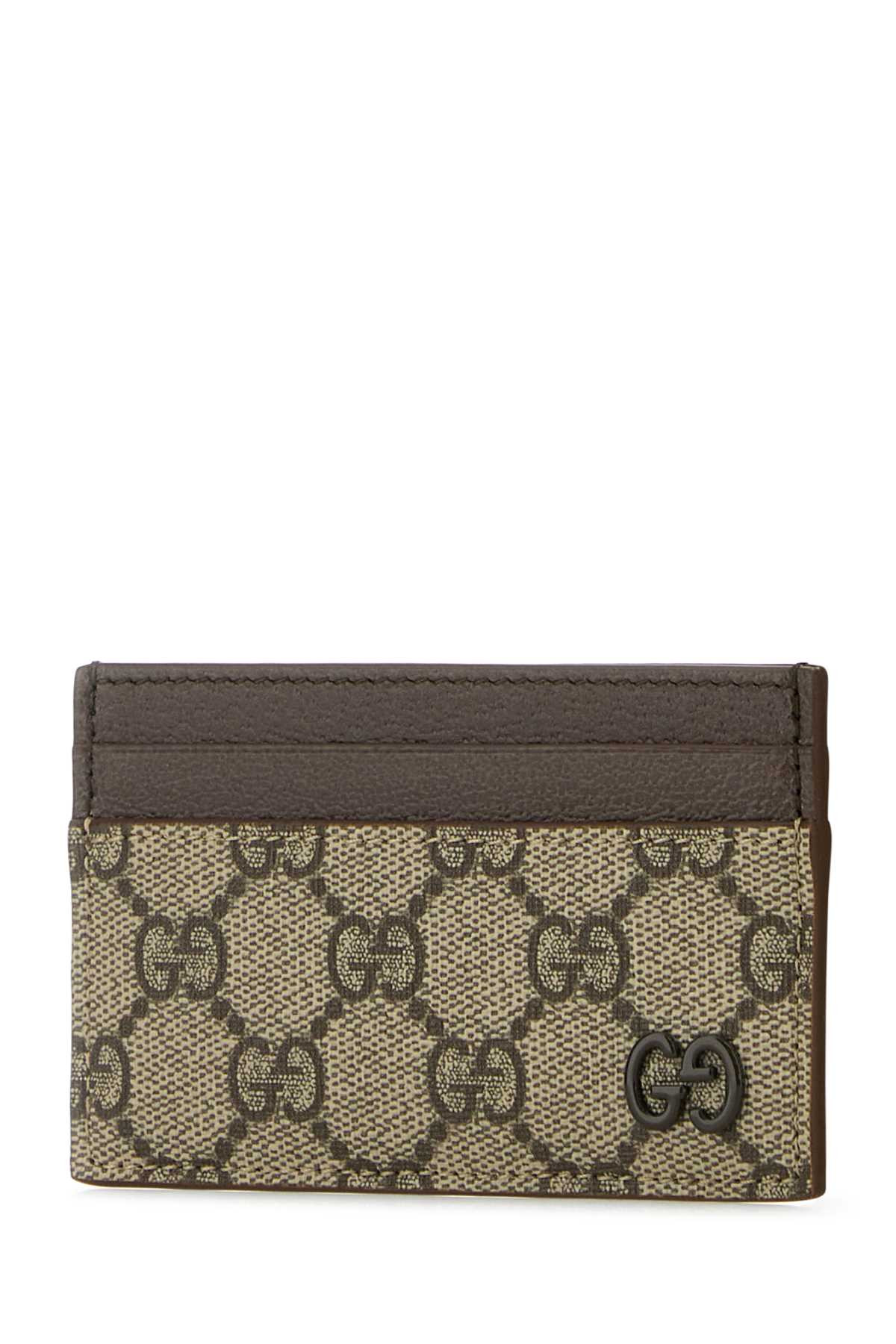 Gucci Men Gg Supreme Fabric Card Holder - 2