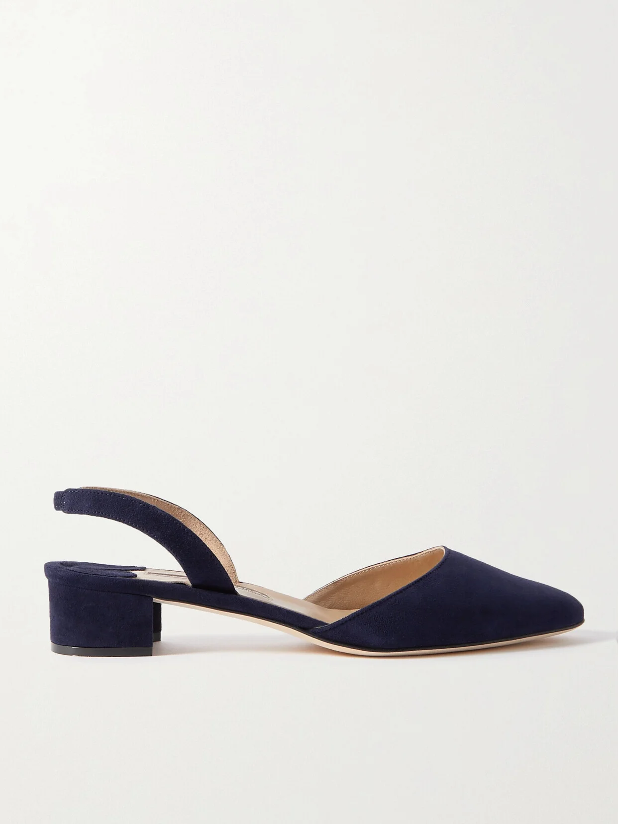 Aspro 30 Suede Slingback Point-toe Pumps - 1