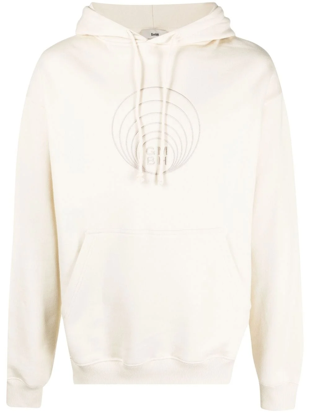 logo-embroidered organic cotton hoodie - 1