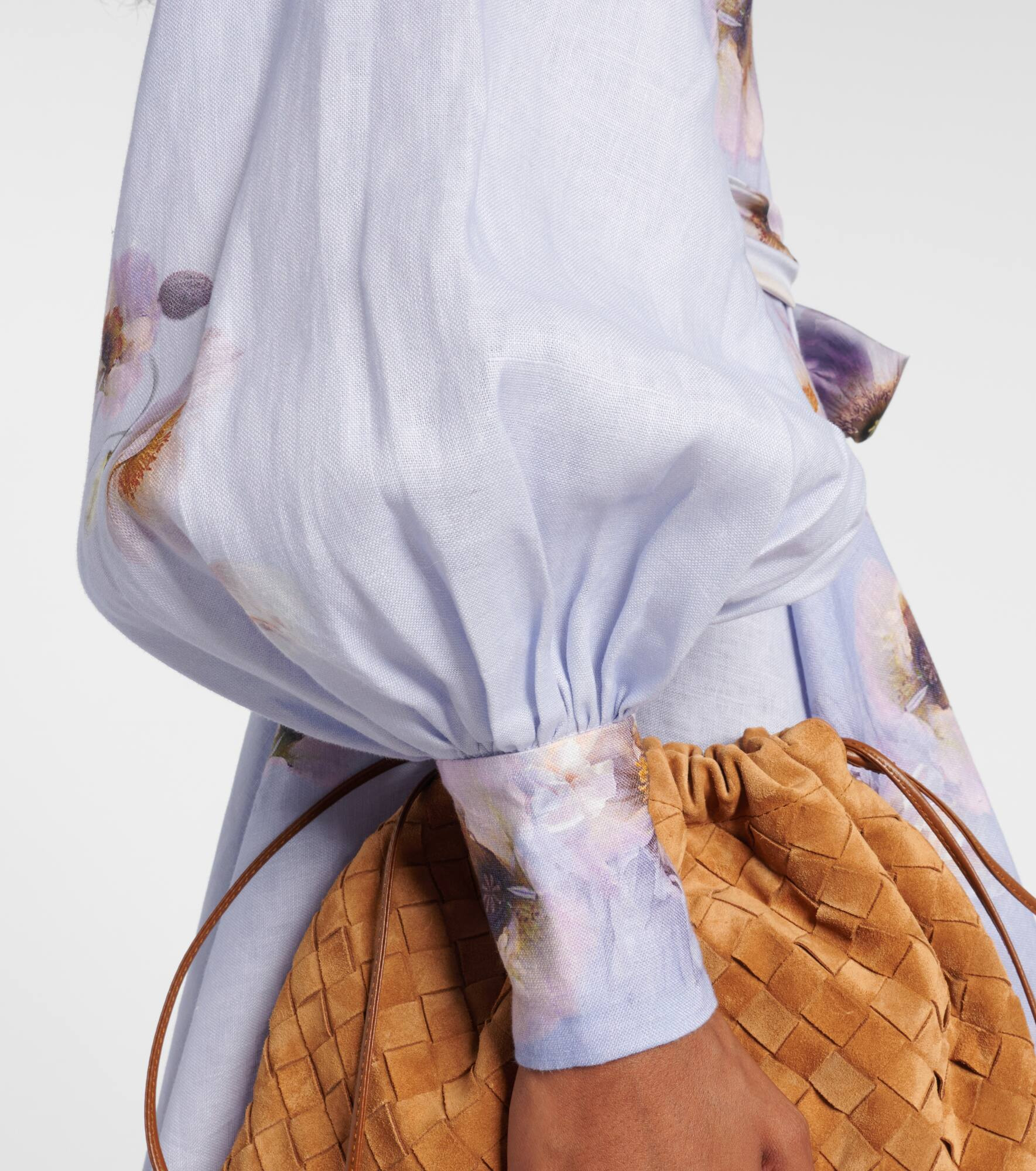 Hypnotic floral linen shirt dress - 5