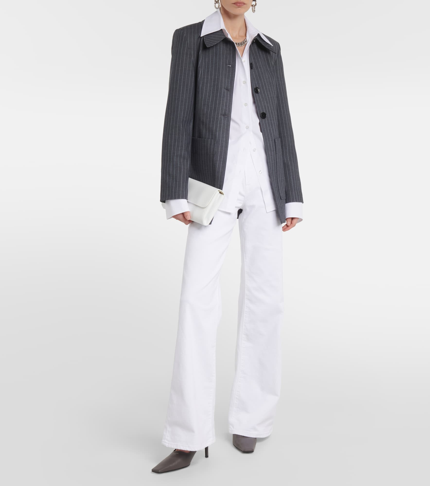 Le Slim Palazzo high-rise wide-leg jeans - 2