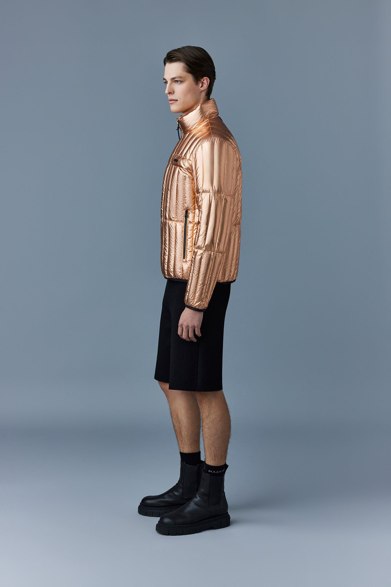 PHILIP-M Metallic Laminate Light Down Jacket 3
