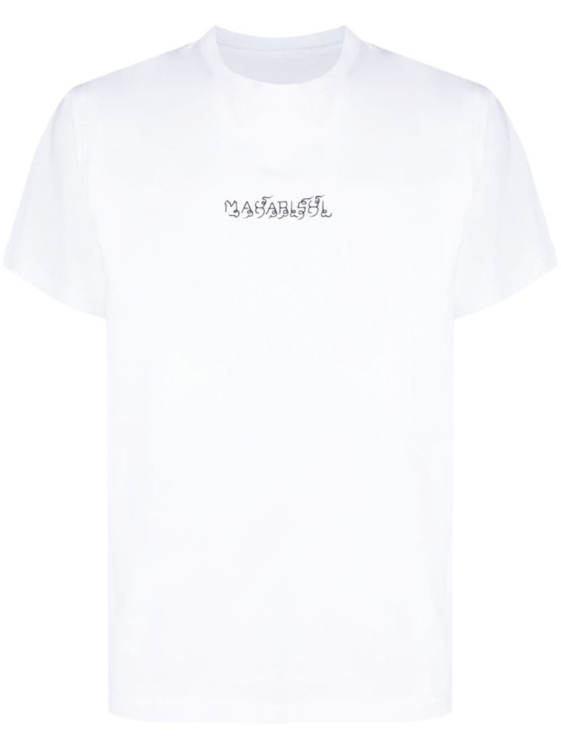 logo-print organic cotton T-shirt 1