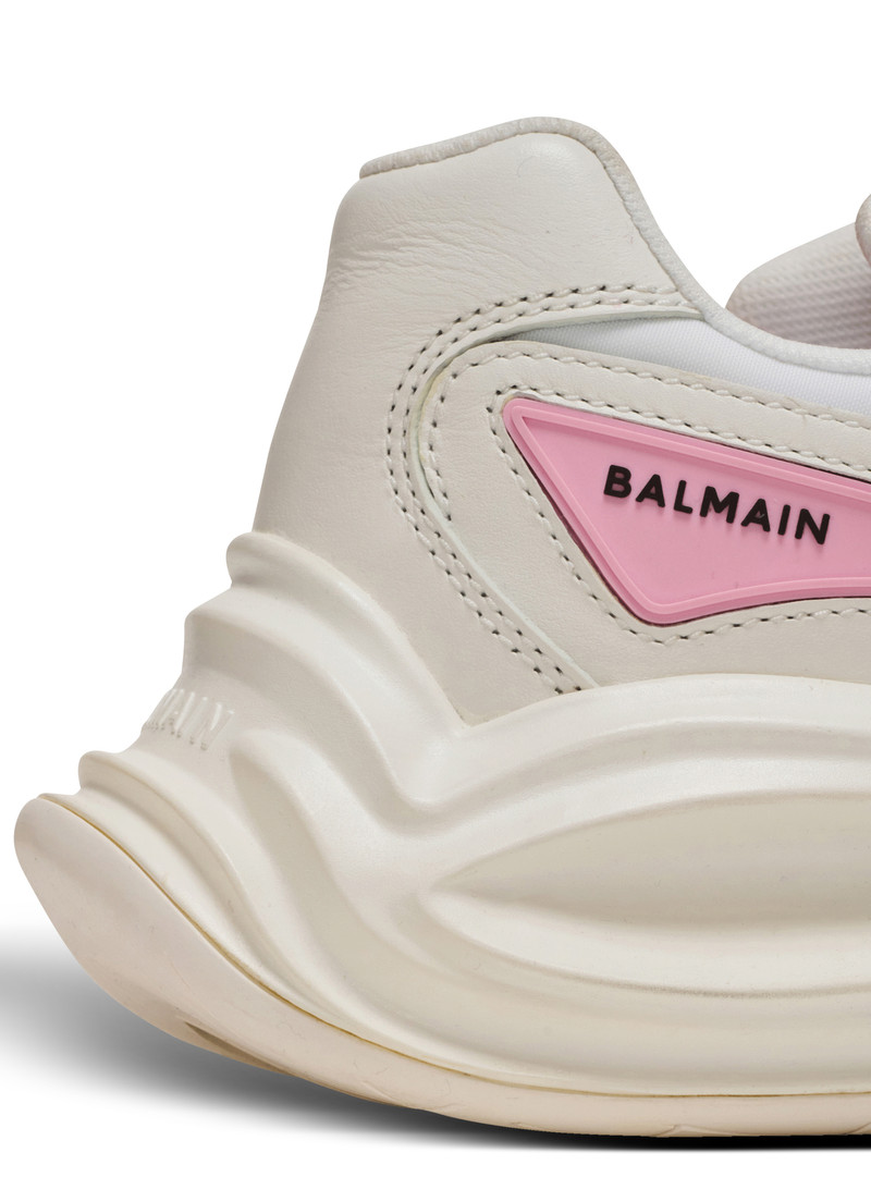 Run-Row leather and nylon trainers 8