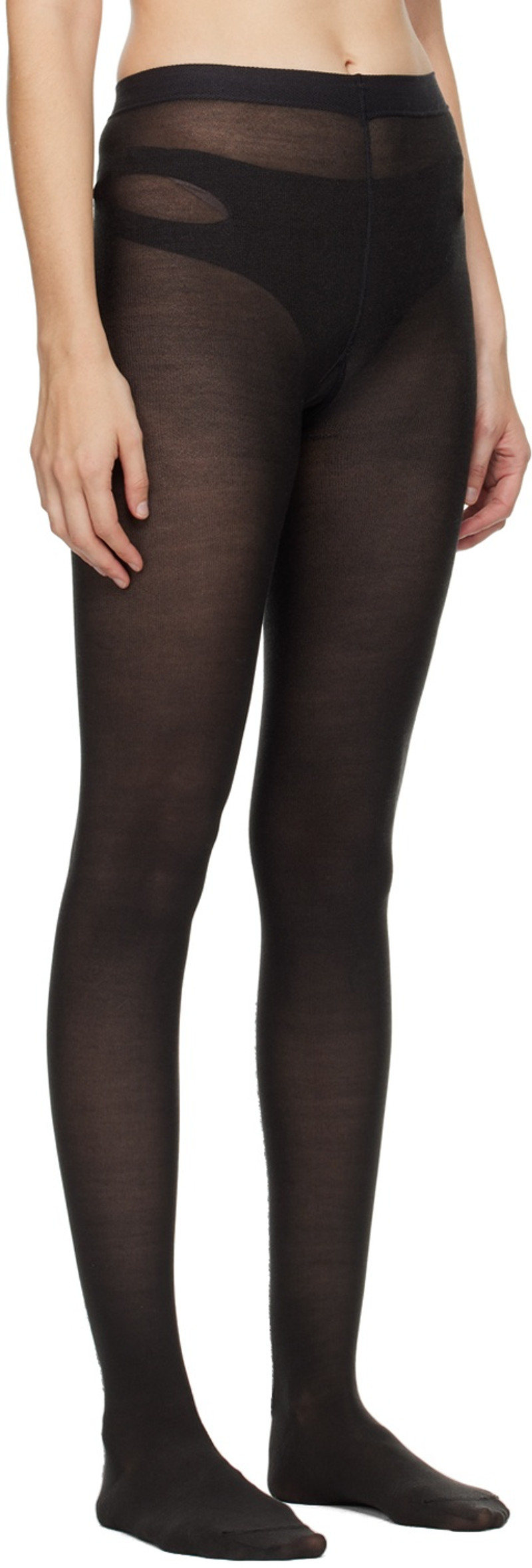 DURAZZI MILANO Gray Fringe Tights outlook