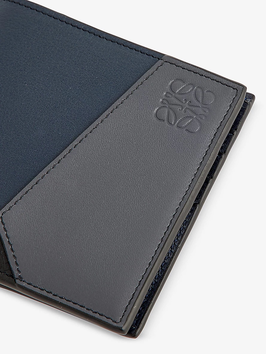 Puzzle Edge brand-debossed leather wallet - 2