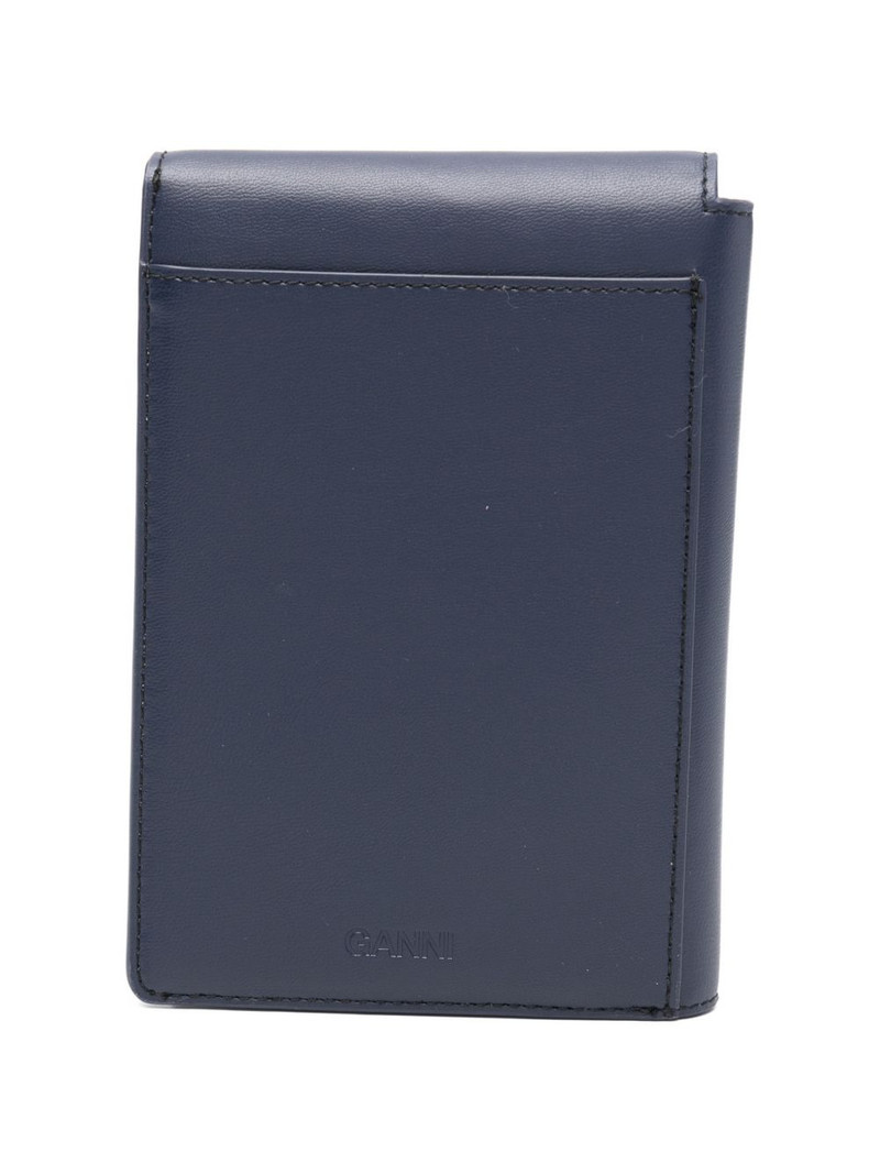 GANNI bear-graphic wallet outlook