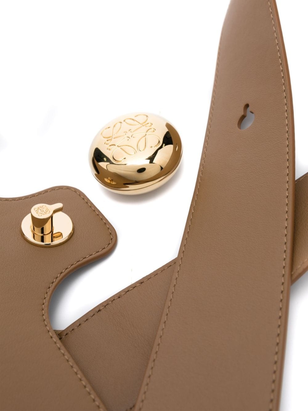 medium Pebble leather bag - 4