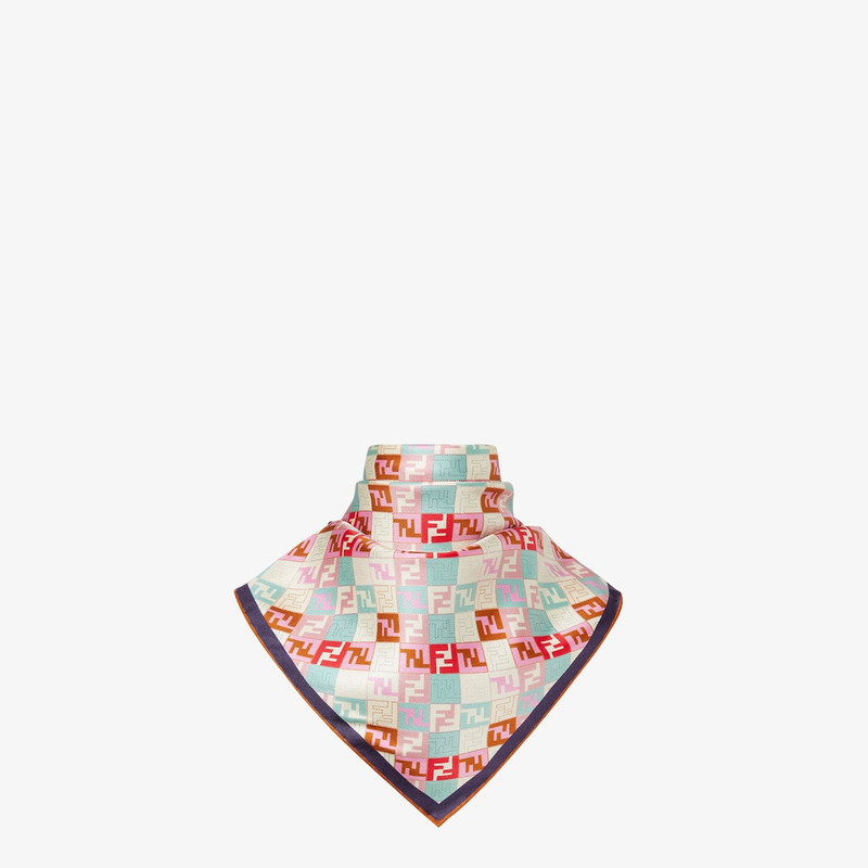 Fendi Foulard Green silk foulard 3