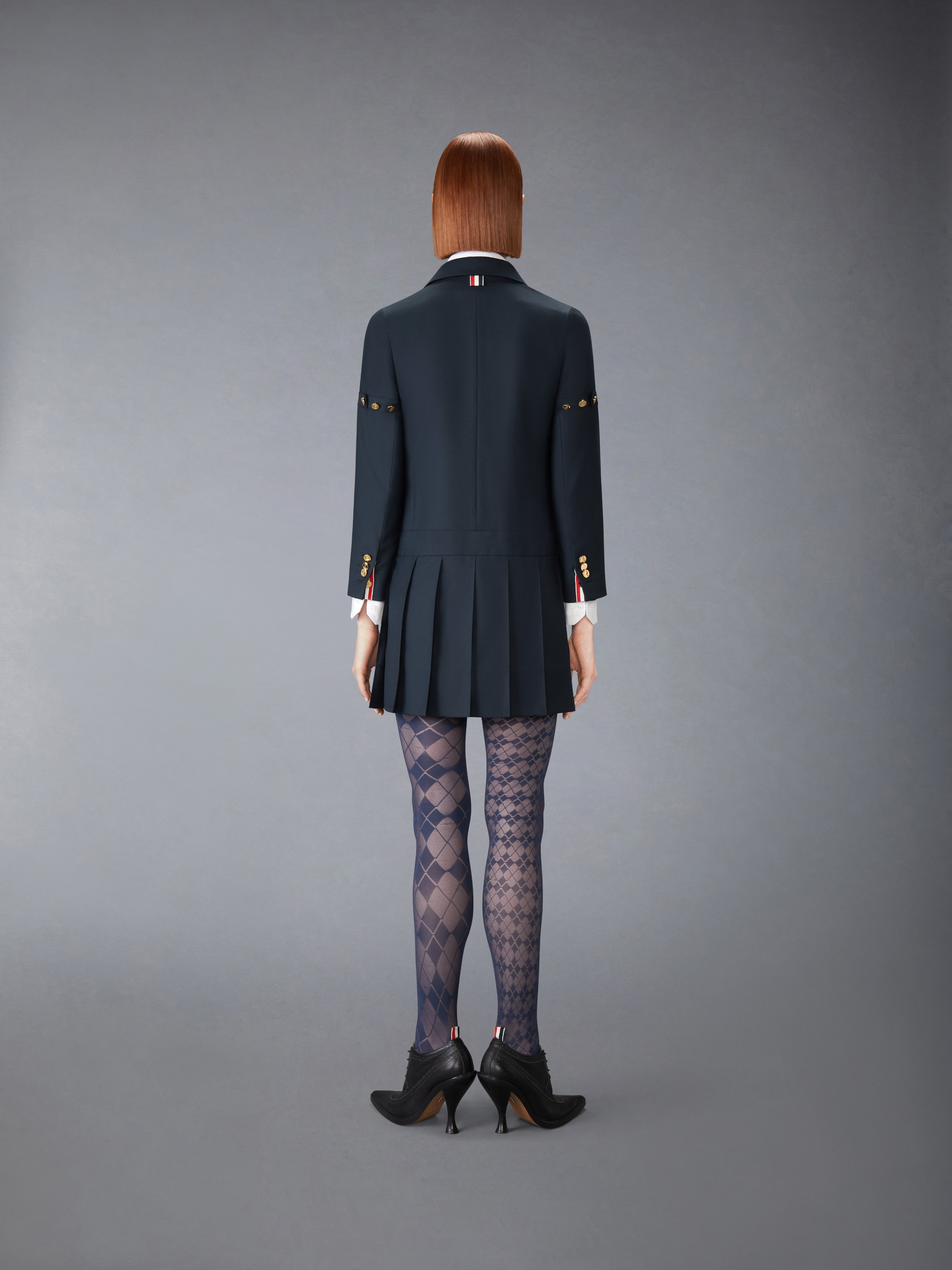 SUPER 120'S TWILL SPORTCOAT MINI DRESS - 6