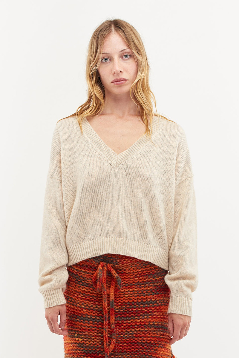 The Elder Statesman NIMBUS WOMEN'S V-NECK outlook