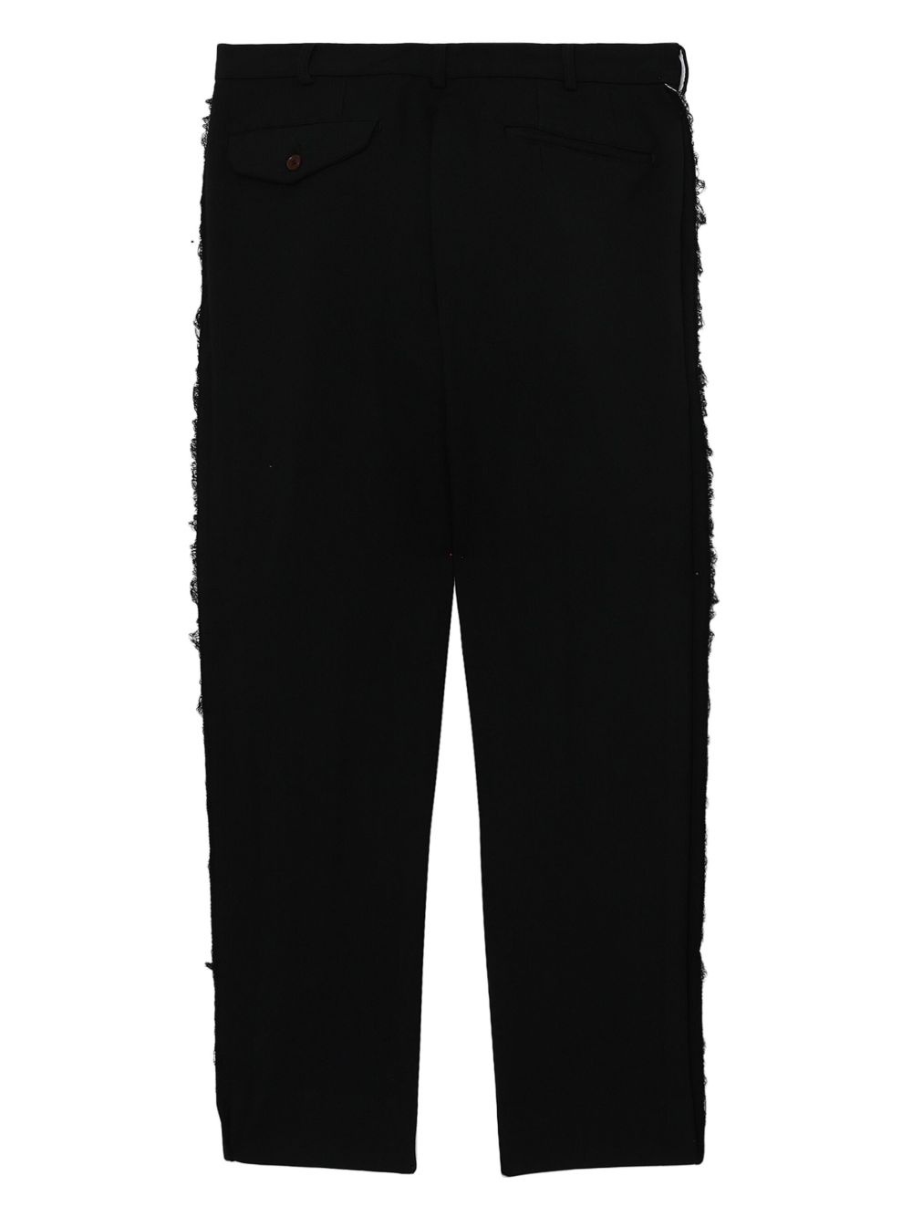 mid-rise straight-leg trousers - 6