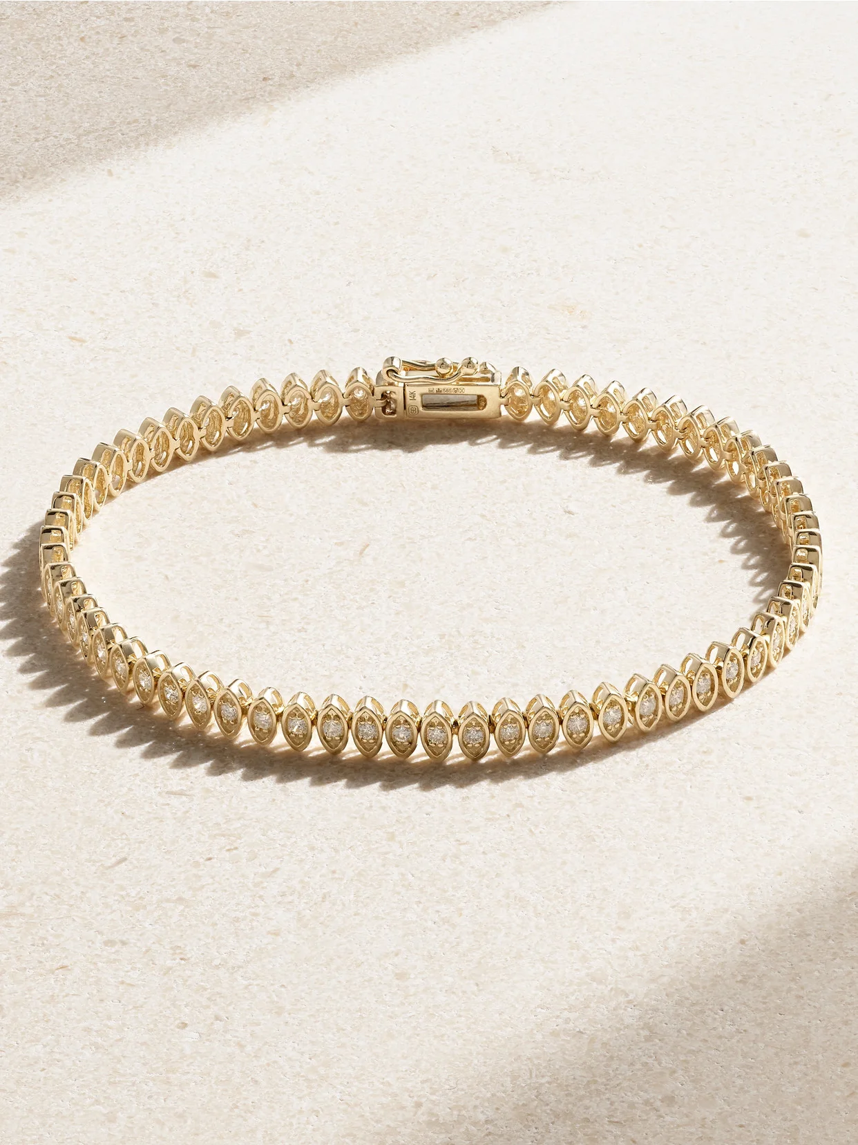Evil Eye 14-karat Gold Diamond Bracelet - 1