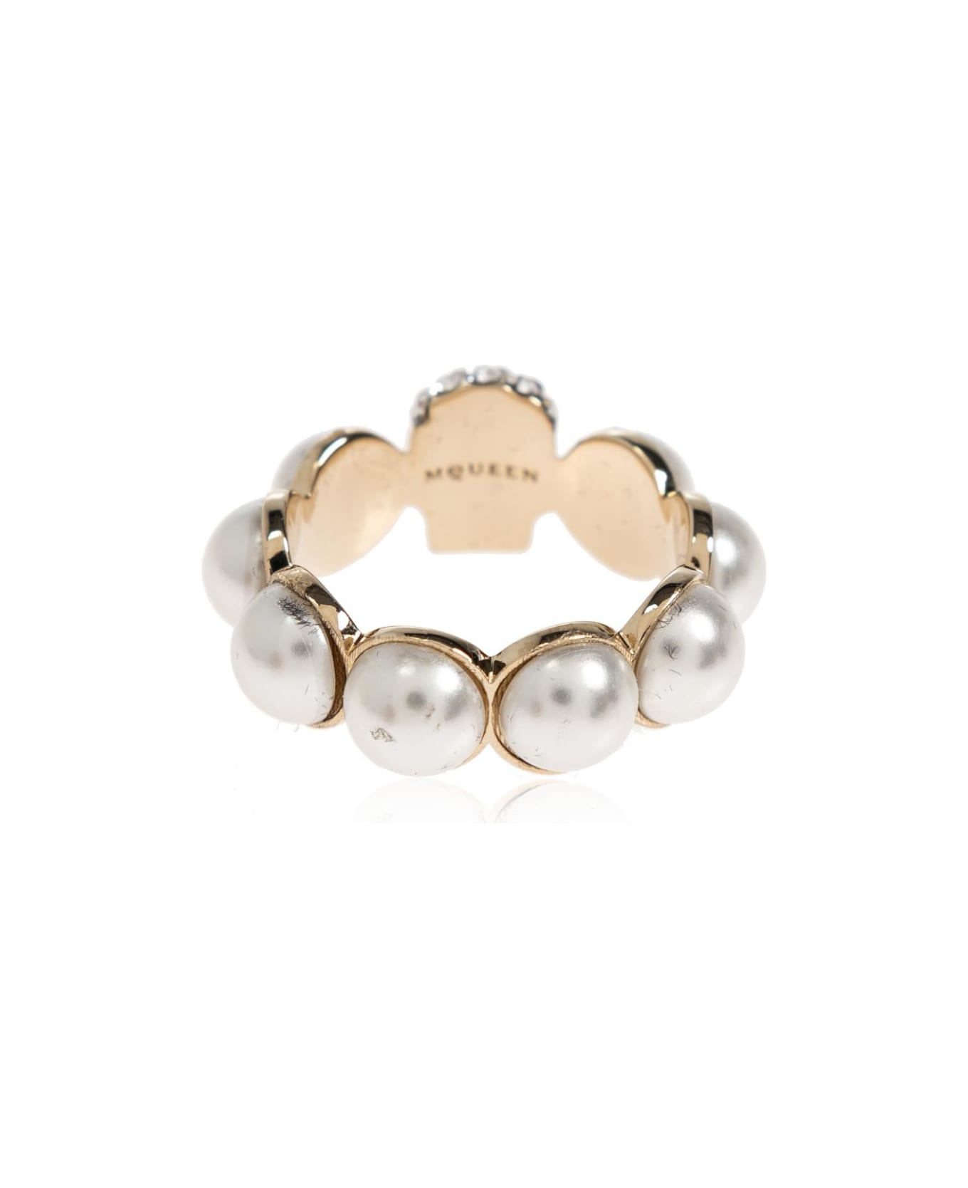 Alexander Mcqueen Ring With Shimmering Crystals - 4