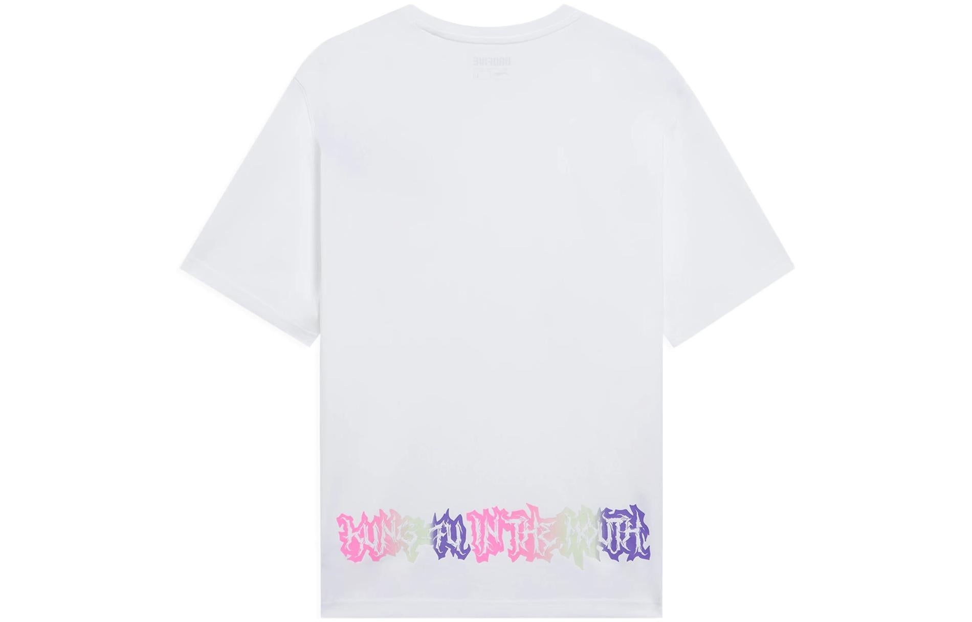 Li-Ning BadFive Small Graphic Loose Fit T-shirt 'White' AHSS391-4 - 2