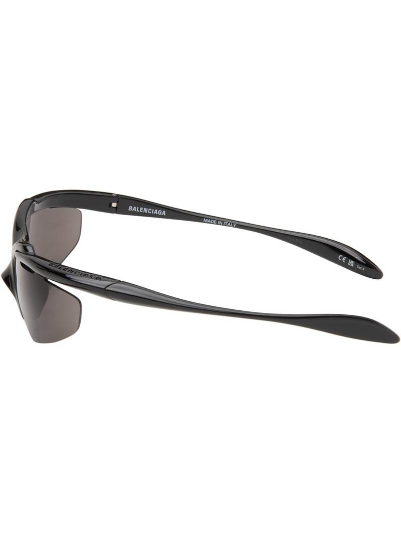 Black Turbo D-Frame Sunglasses 3
