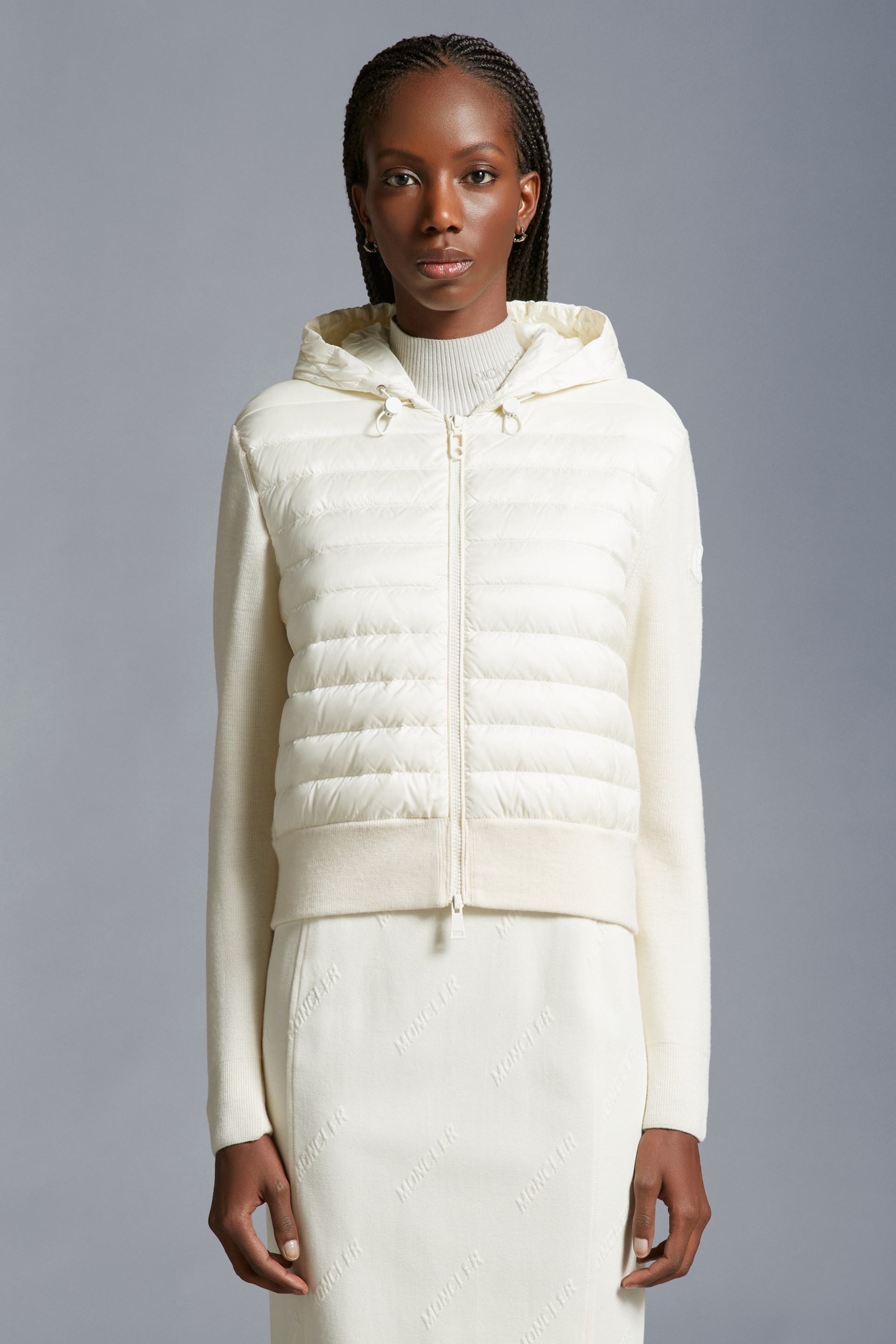 Padded Wool Zip-Up Hoodie - 3