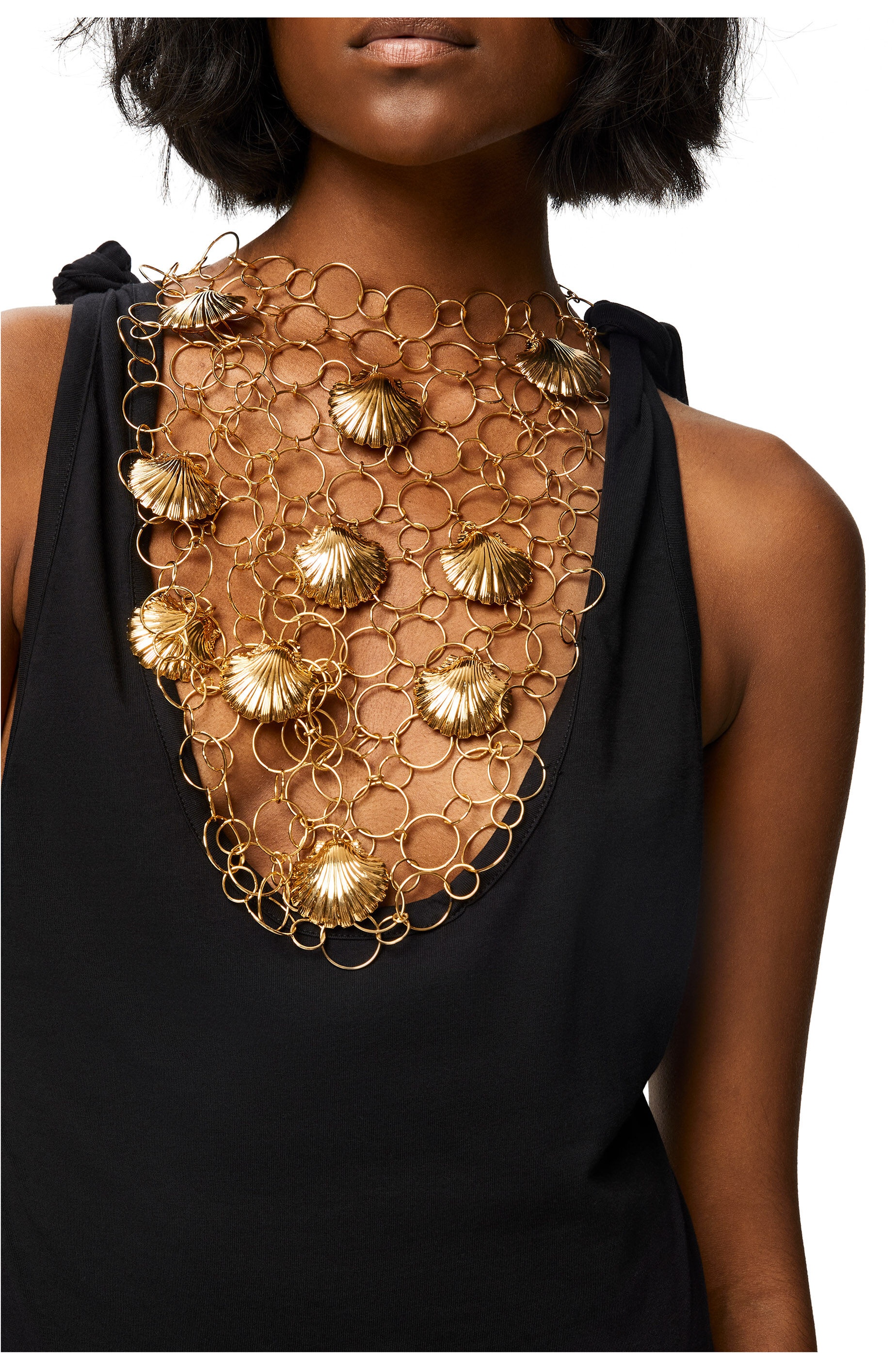 Embellished mini dress in cotton - 4