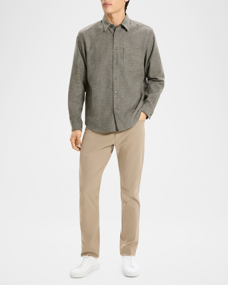 Theory Men's Weekend Cotton Flannel Button-Down Shirt outlook