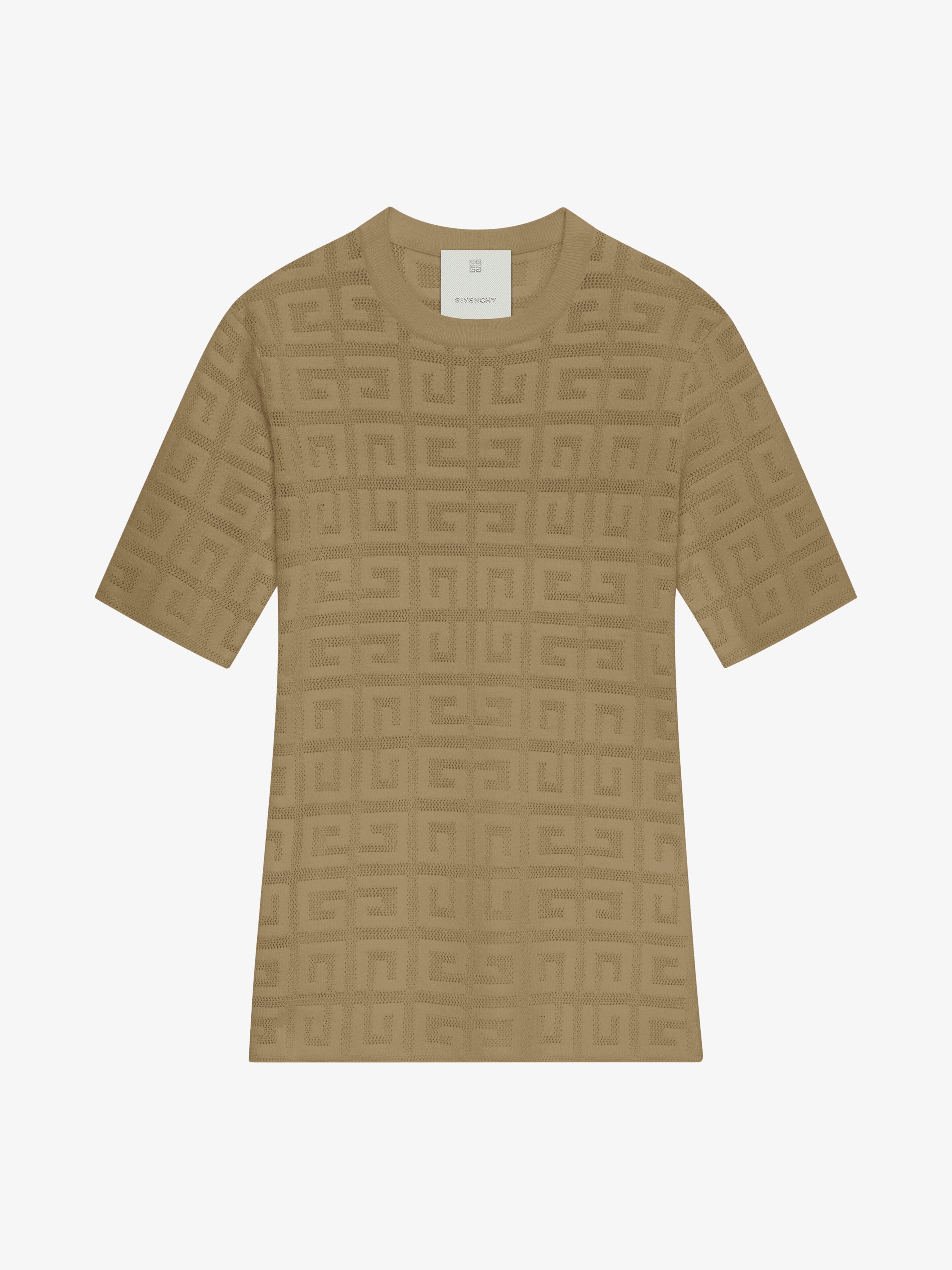 SWEATER IN 4G JACQUARD WITH SHORT SLEEVES - 1