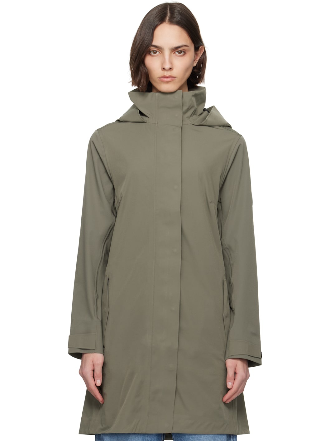 Khaki 'Black Label' Cardero Raincoat - 1